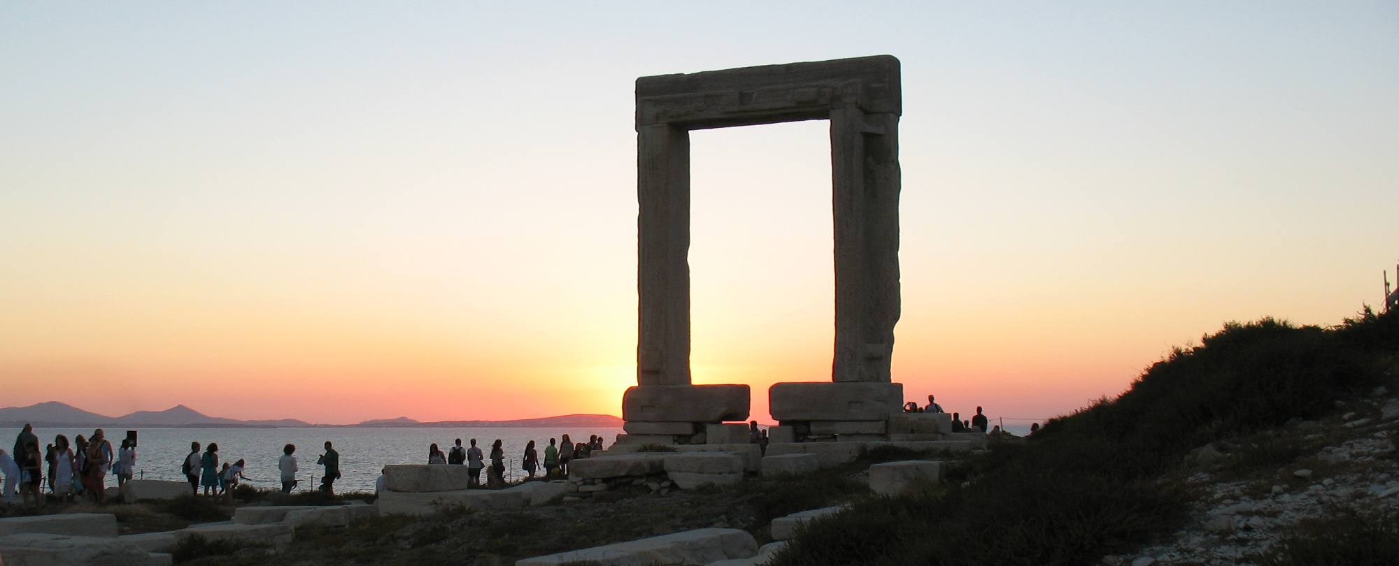 Portara in Naxos Town Hora